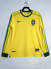 Retro Brazil national 1998 home Long Sleeve