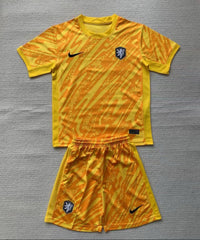 Kid Size Netherlands national 2024 yellow Goalkeeper