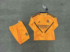 Kids Real Madrid 2024-2025 away Long Sleeve