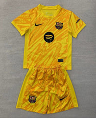Kid Size FC Barcelona yellow Goalkeeper