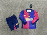 Kid Size FC Barcelona 2024-2025 home Long Sleeve