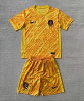 Kid Size Portugal national yellow Goalkeeper