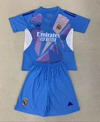 Maillot de gardien Real Madrid bleu pour enfants