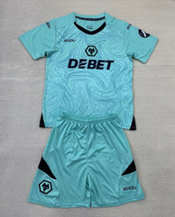 Camiseta de portero azul para niños Wolverhampton Wanderers