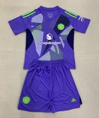 Kid Size Manchester United purple Goalkeeper