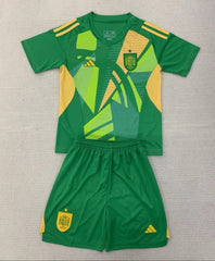 Kid Size Spain national green Goalkeeper