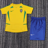 Retro Kid Size Brazil national 2002 home game