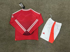 Kid Size Manchester United 2024-2025 home Long Sleeve