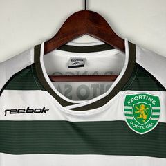 Rétro Sporting Lisbon 2001-2003 Domicile Manches Longues