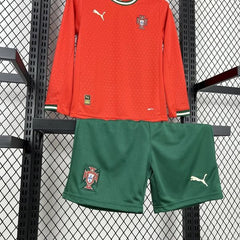 Kids Portugal national 2025-2026 home Long sleeve