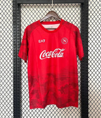 SSC Napoli 2024-2025 Coca Cola rojo