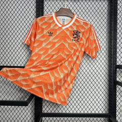 Maillot Rétro Domicile de l'Équipe Nationale des Pays-Bas 1988