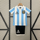 Retro Kid Size Argentina national 1986 home game