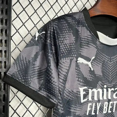 Camiseta De Portero Negra Para Niños AC Milan 2024-2025