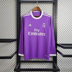 Rétro Real Madrid 2016-2017 Extérieur Manches Longues