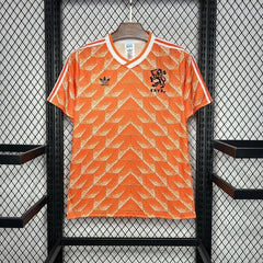 Maillot Rétro Domicile de l'Équipe Nationale des Pays-Bas 1988