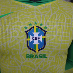 Brazil national 2024 home game player Long Sleeve
