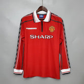 Retro Manchester United 1998-1999 home Long Sleeve