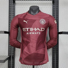 Manchester City 2024-2025 second away player Long Sleeve