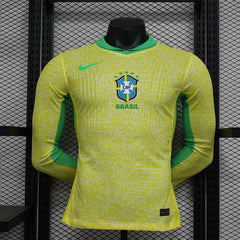 Brazil national 2024 home game player Long Sleeve