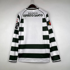 Rétro Sporting Lisbon 2001-2003 Domicile Manches Longues