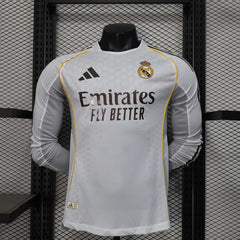 Real Madrid 2025-2026 home Long Sleeve