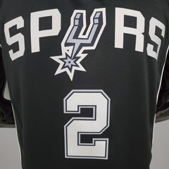 LEONARD#2 Spurs Black NBA Jersey