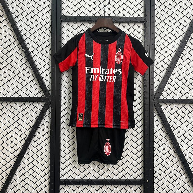 Kids AC Milan 2025 - 2026 home - WCFOOTBALLSUIT