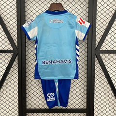 Kids M¨¢laga CF 2025 - 2026 home - WCFOOTBALLSUIT