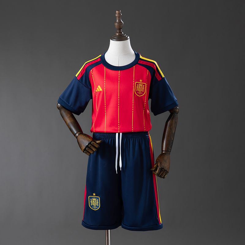 Kids Spain national 2026 home Fan - WCFOOTBALLSUIT