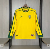 Retro Brazil national 1998 home Long Sleeve