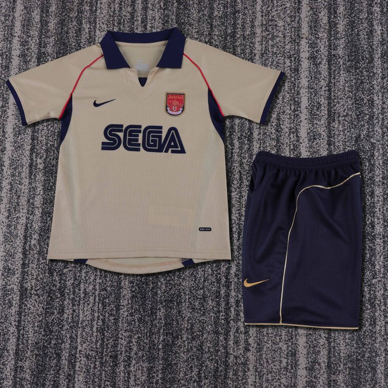 Retro Kid Size Arsenal FC 2001-2002 away game