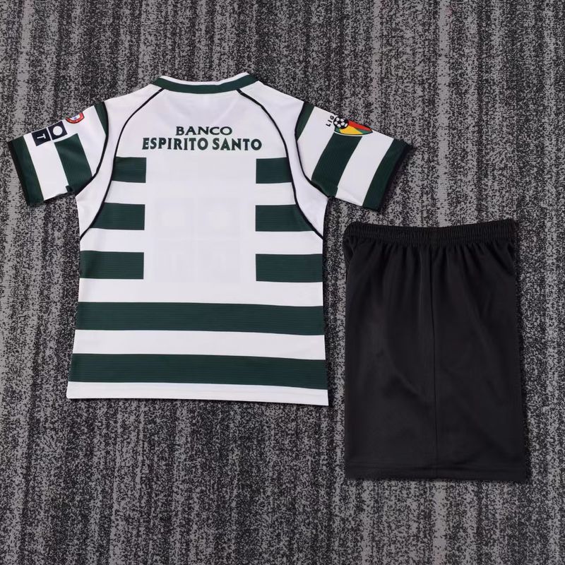 Retro Kid Size Sporting CP 2001-2003 home game