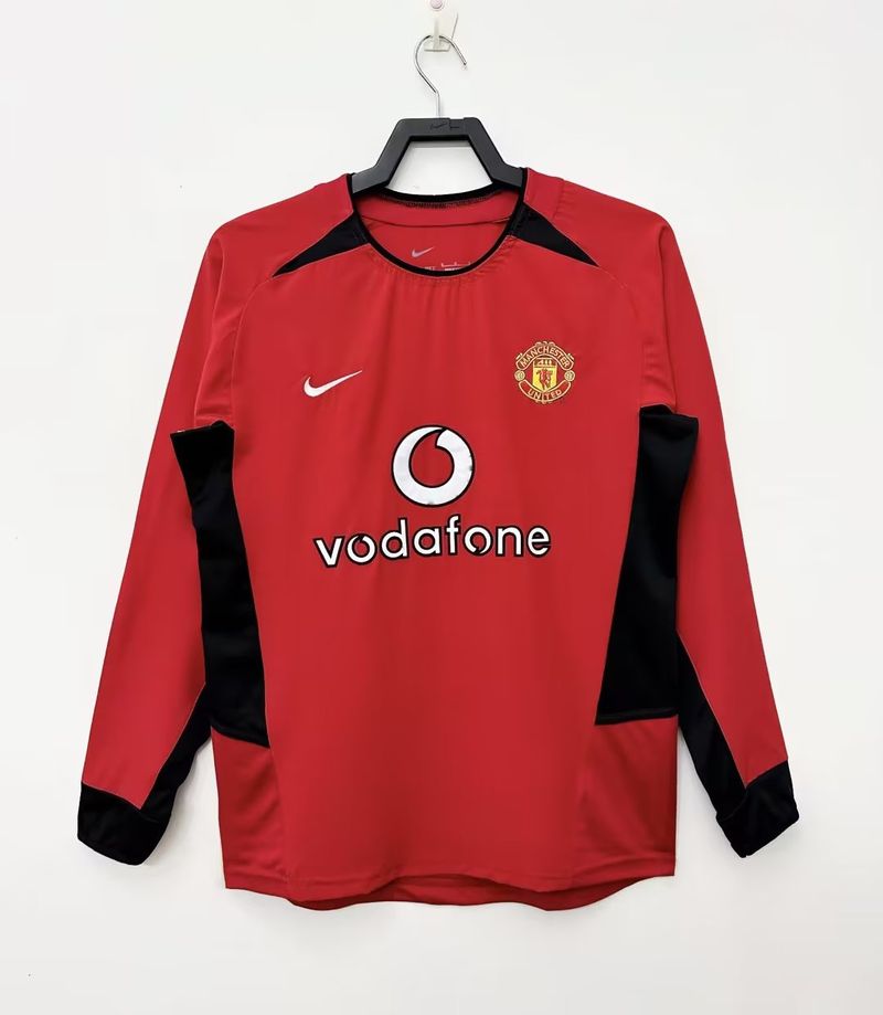 Retro Manchester United 2002-2004 home Long Sleeve