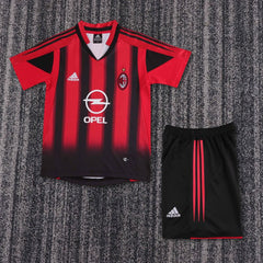 Retro Kid Size AC Milan 2004-2005 home game