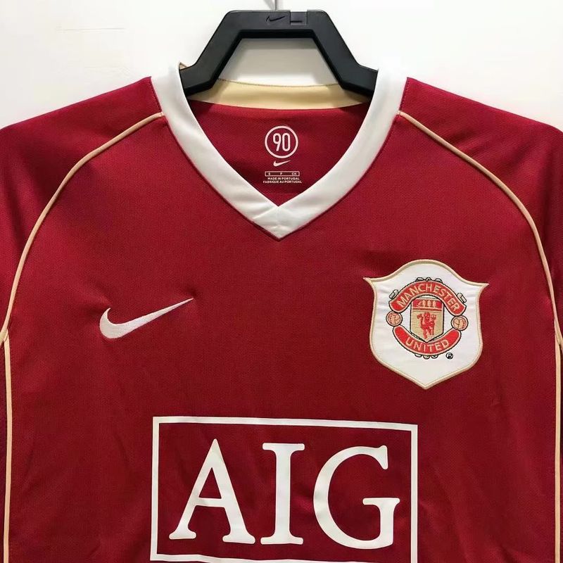 Retro Manchester United 2006-2007 home Long Sleeve