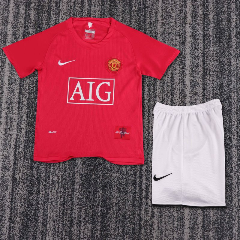 Retro Kid Size Manchester United 2007-2008 home game