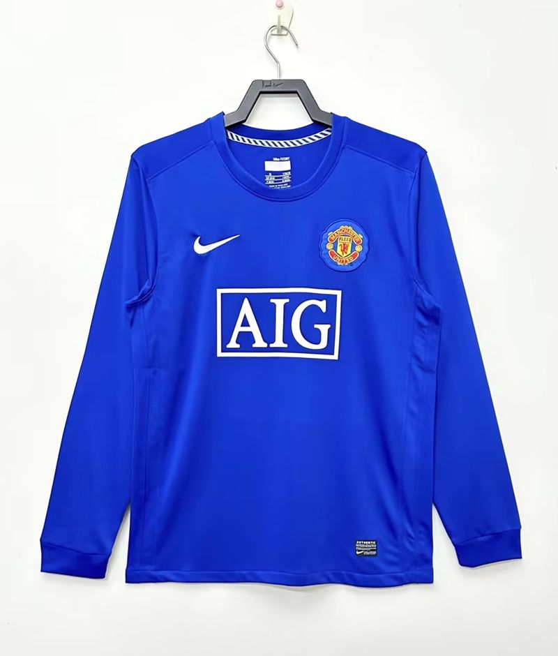 Retro Manchester United 2008-2009 second away Long Sleeve