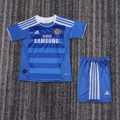 Retro Kid Size Chelsea FC 2011-2012 home game UEFA Champions