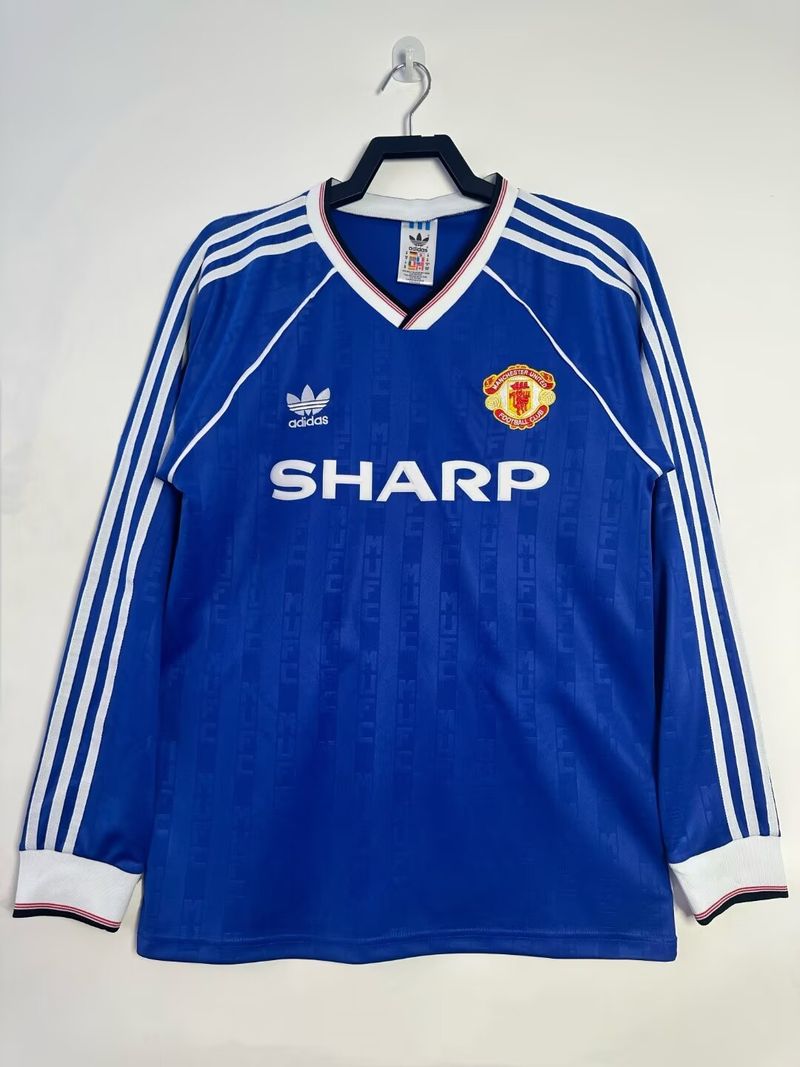 Retro Manchester United 1988-1990 second away game long