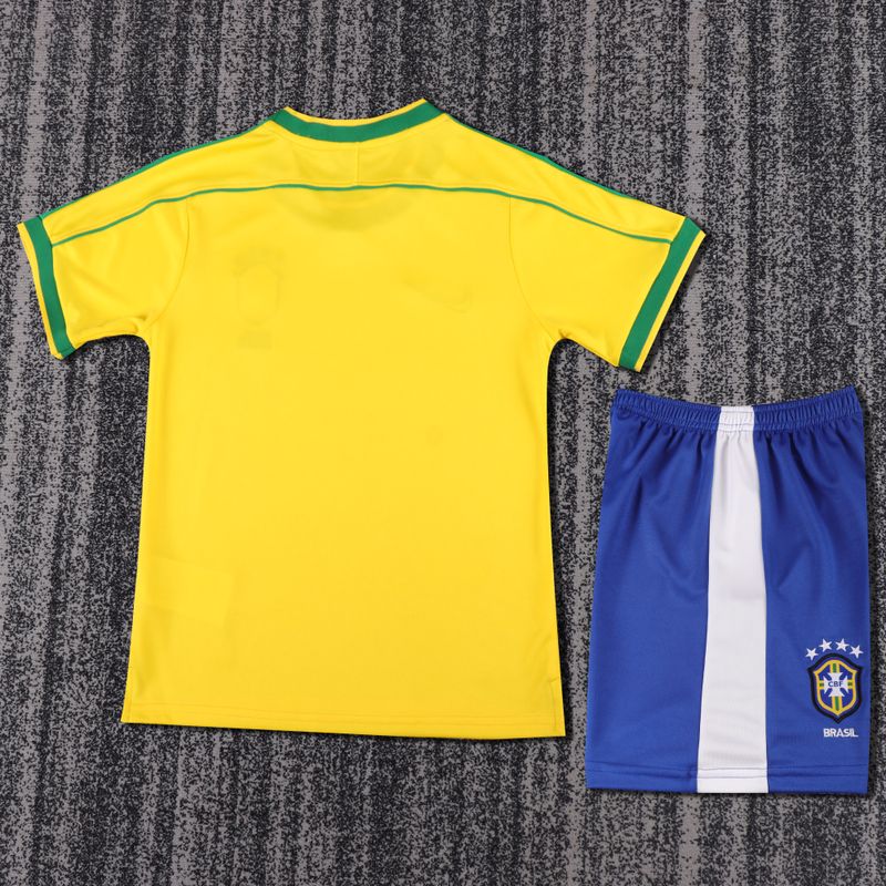 Retro Kid Size Brazil national 1998 home game