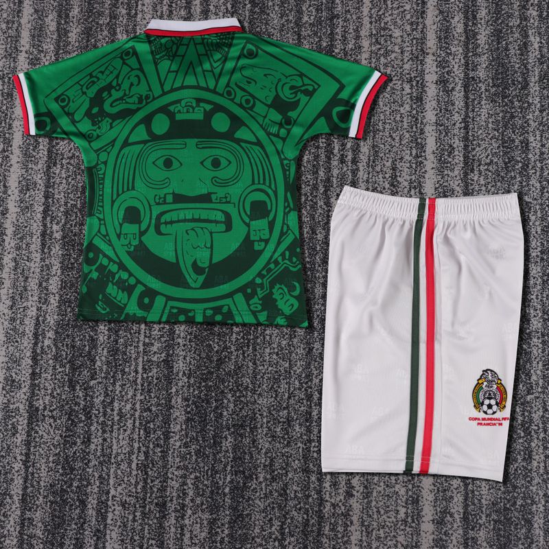 Retro Kid Size Mexico national 1998 home game