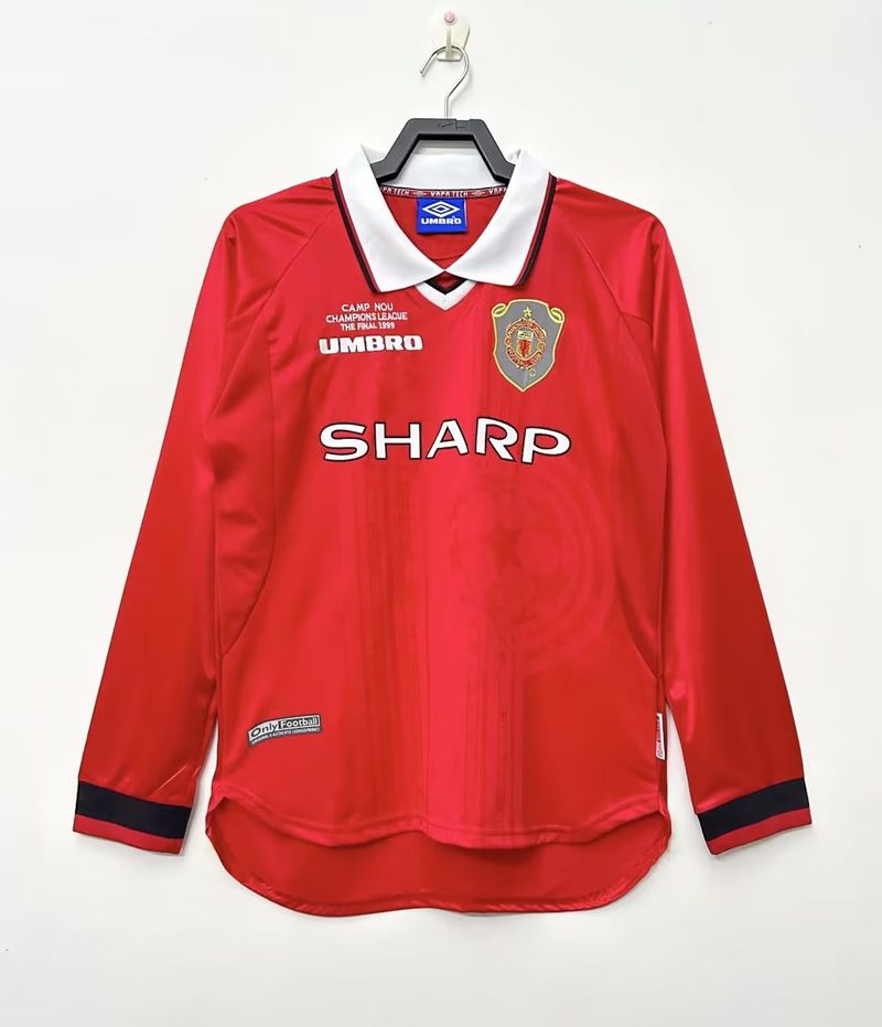 Retro Manchester United 1999-2000 home Long Sleeve