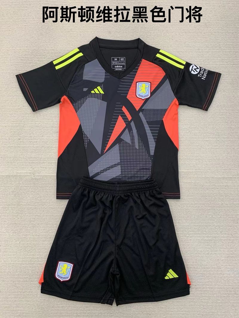 Kid Size Aston Villa black GK Jersey