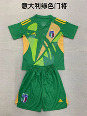 Kid Size Italy national green GK Jersey