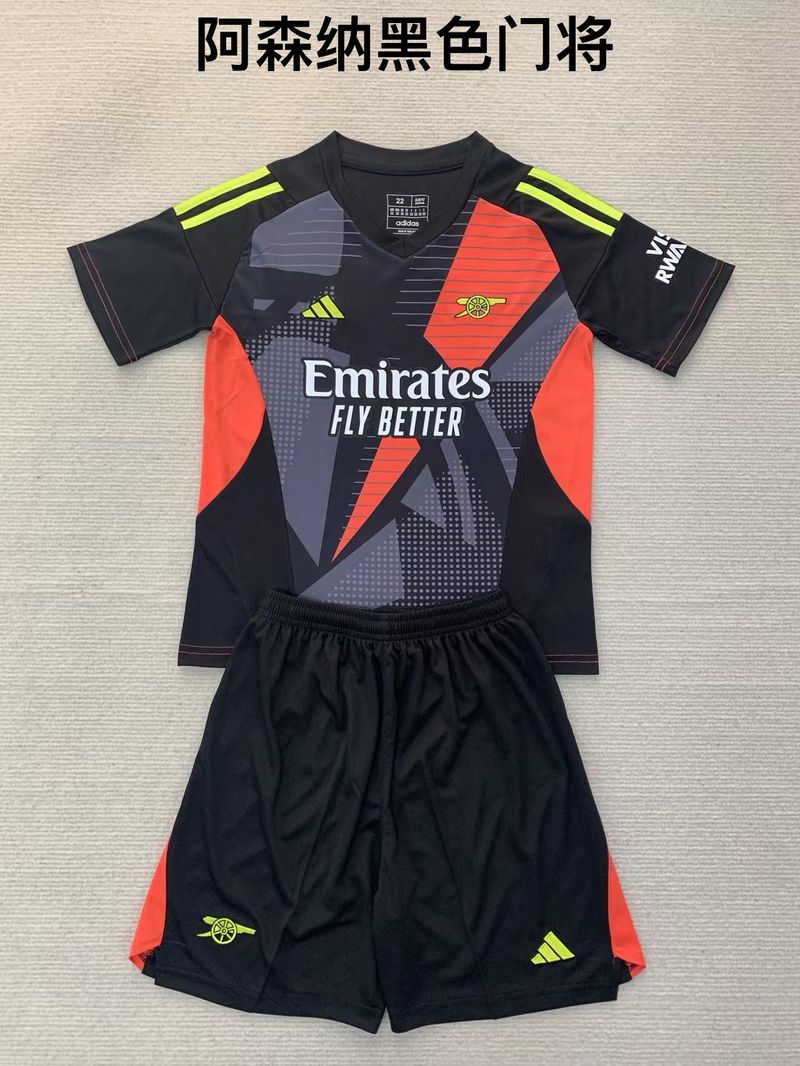 Kid Size Arsenal FC black  GK Jersey v1