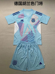 Kid Size Germany national blue GK Jersey