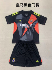 Kid Size Real Madrid CF black GK Jersey