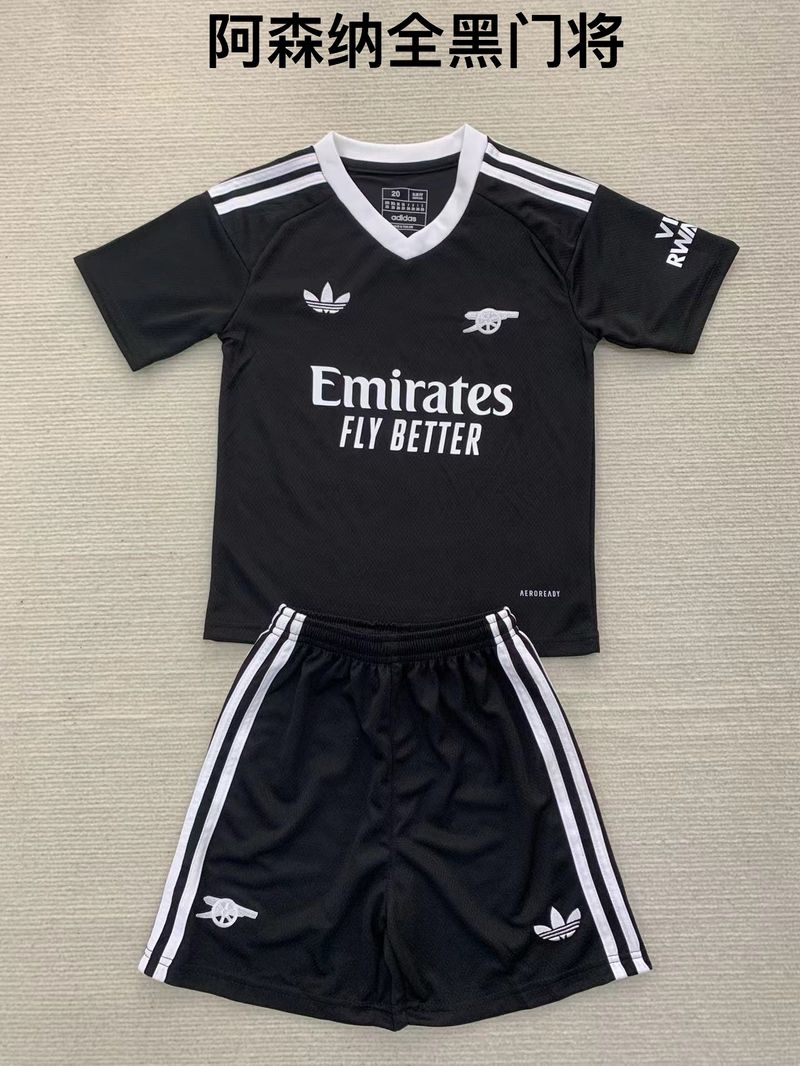 Kid Size Arsenal FC black  GK Jersey v2