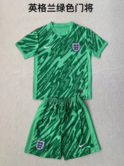 Kid Size England national green GK Jersey